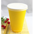 16oz Disposable Single Wall Paper Cup with Lids